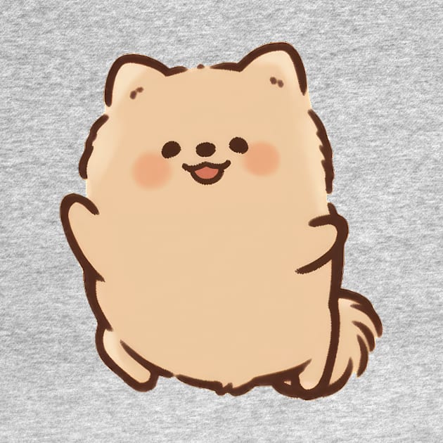 Cute Pomeranian Dancing Pusheen Style by SundayDonuts